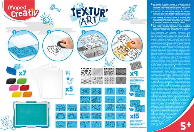 Rajztábla, textúrák, MAPED CREATIV, kastélyok